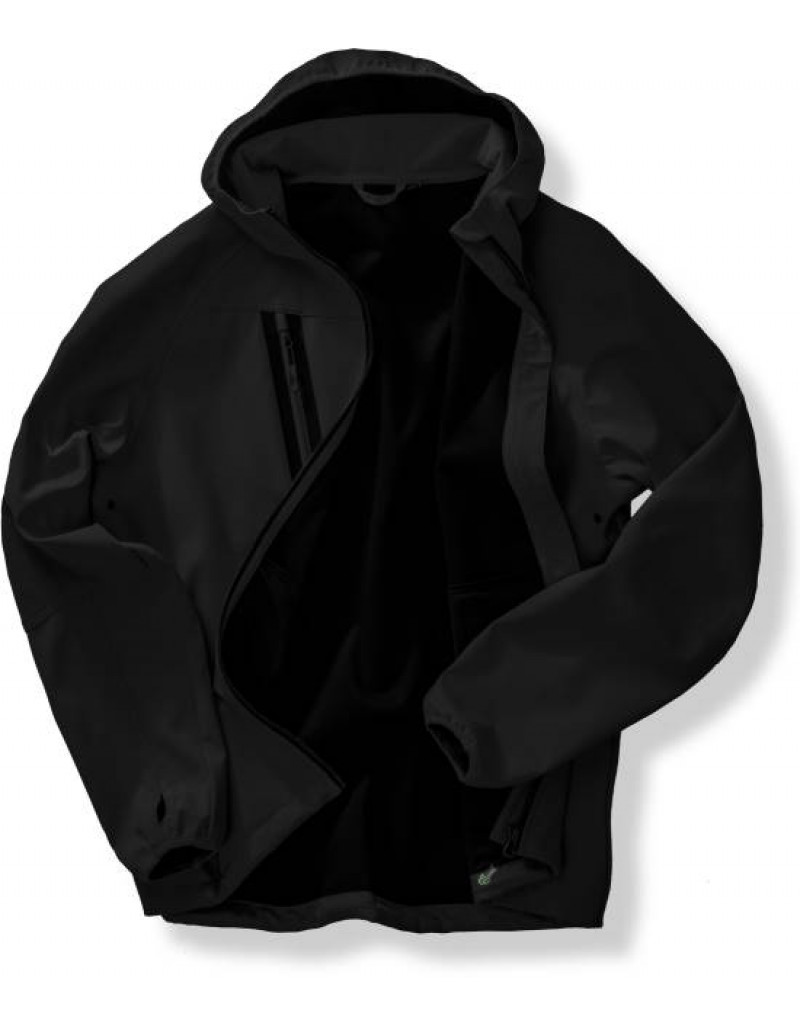 Jachetă softshell unisex cu 3 straturi și glugă